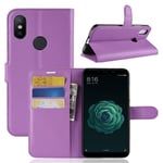 Xiaomi Mi A2      Pu Wallet Case    [Purple]