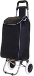 New 2 Wheel Folding Lightweight Shopping Trolley Mobility Cart Case Bag Black