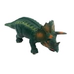 Dyr - Triceratops Dinosaur - Green Rubber Toys - 17 cm.