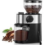 Burr Coffee Grinder Electric,  Coffee Bean Grinder with 18 Grind Settings,