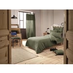 Cdaffaires - Pack Parure de couette 140x200 cm + Drap housse 90x190 + 1 taie Gaze de coton Bio Romarin