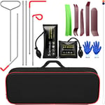 Menborn Kit d'outillage professionnel pour voiture, 16 pièces avec long manche, pompe à coin d'air, cale sans trace, gants, indispensable en cas d'urgence