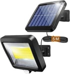 Lampe Solaire Extérieur Avec Détecteur De Mouvements Infrarouge, 100COB