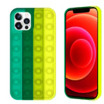 Pop it Fidget Multicolor Skal iPhone 13 Pro Max - Mörk Grön Grön