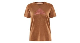 T shirt manches courtes craft adv trail wool femme marron