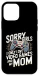 Coque pour iPhone 12 mini Désolé, les filles, je n'aime que les jeux vidéo et la Saint-Valentin de ma mère