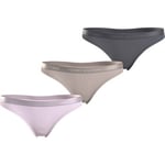 Tommy Hilfiger Trosor 3P EverydayThong Rosa/Beige Small Dam