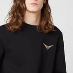 Harry Potter Golden Snitch Unisex Embroidered Sweatshirt - Black - XXL