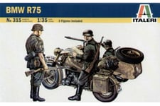 Italeri Bmw R75, 1:35, Monteringssats, Motorcykel, Bmw R75, Plast, Militära Fordon