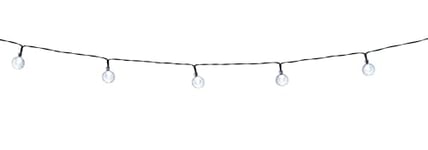 GRUNDIG Solar Power Light String 100 guirlandes lumineuses avec panneau solaire 15 m Lumière blanche chaude 8 modes Noir