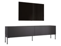 Meuble TV  Anthracite Avec Pieds En Chrome, 170 X 52 X 32 Cm,