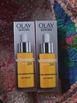 Olay Vitamin C +AHA Ultra Brightening Serum ×2