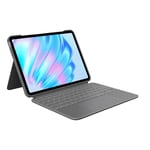 Logitech Combo Touch iPad Pro 13-inch (M4)(2024) Keyboard Case - Detachable backlit keyboard with kickstand, comfortable typing, multi-use mode, QWERTY UK English Layout - Graphite