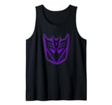 Transformers Decpticons Dark Purple Neon Logo Tank Top