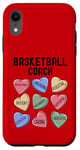 Coque pour iPhone XR Tee-shirt humoristique pour entraîneur de basket-ball