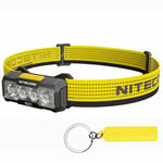 Nitecore NU27 600 Lumen Lampe frontale d'extérieur rechargeable USB-C ultra légère Plusieurs températures de couleur