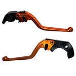 ACCOSSATO Paire de leviers orange pour Kawasaki Zzr / Zx1400 Se Version de 2016 à 2020 (CC 1400)