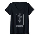 Womens Throne Of Glass Flower V-Neck T-Shirt