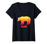 Womens Idaho Rainbow Bear V-Neck T-Shirt