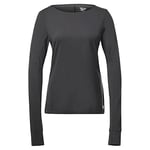 Reebok Women's Workout Ready Supremium Long Sleeve T Shirt, Night Black, L UK