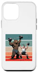 Coque pour iPhone 12 mini Ours homme haltérophilie force entraînement fitness