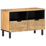 Meuble TV marron 70x33x46 cm bois massif de manguier banc TV vidaXL