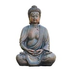 Alpine Corporation Statue Bouddha méditant 38 cm de Haut pour intérieur/extérieur