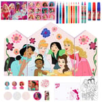 Disney Princess Advent Calendar Xmas Art & Craft Stationery Set Kids Christmas