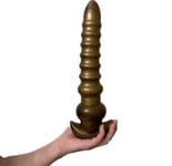 Anal Dildo Butt Plug 13 Inch HUGE Ribbed Flexible Unisex Prostate Sex Toy