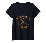 Womens The Dead Winchester Shaun Of Zombie Movie Tavern V-Neck T-Shirt