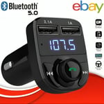 Car Bluetooth Wireless  FM Transmitter MP3 Player USB Car Charger Car Adapter UK
