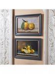 One.World Brookby Lemons Wood Framed Print, Set of 2, 30 x 40cm, Grey/Yellow