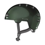 ABUS Casque de ville Skurb - Casque de vélo robuste pour le quotidien, le skate, le BMX ou le longboard - Vert, taille S