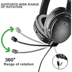 2024 irrotettavan mikrofonin vaihto Bose Quietcomfort 35 Ii (qc35 Ii) & Quiet Comfort 35 (qc35) kuulokkeille Pelipuomimikrofonille mykistyspainikkeella