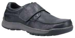 Hush Puppies Mens Shoes Casual Casper Leather Touch Fastening black UK Size 9