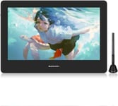 GAOMON PD1320 13.3" Tablette Graphique avec Ecran Entière Laminé Moniteur avec 120% sRGB, Stylet Passif à 8192 Niveaux et Fonction d'inclinaison, Compatible avec Windows, Mac et Android - Bleu Alice