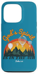 iPhone 13 Pro Christian Baptism, Bible Verse John 3:8 God’s Spirit Retro Case