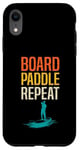 Coque pour iPhone XR Board Paddle Repeat Stand Up Paddleboard SUP