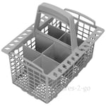 WHIRLPOOL Genuine Dishwasher Grey Cutlery Basket 8 Compartment C00094297 Spare