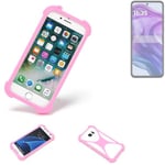 protective ring for Motorola Razr 50 Ultra Silicone Case Softcase Bumper pink