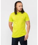 BOSS Green Paul Curved Logo Contrast Collar Mens Polo Shirt A/W 23 - Size Medium