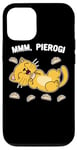 iPhone 12/12 Pro Cat dreaming about Pierogi Polska Polish Food Mmm Pierogi Case