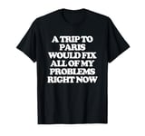 A Trip To Paris Would Solve All Of My Problems Right Now T-Shirt