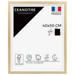 Cadre Photo Brut et Blanc - Cadre pour Photo 40x50 cm et 50x40 cm convient au A3 – Fabriqué en France – Cadre Photo Actual Brut Blanc - Verre