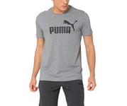 PUMA Homme Ess Logo Tee T-Shirt, Medium Gray Heather, S EU