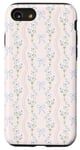 iPhone SE (2020) / 7 / 8 Cute Light Blue Bows Floral Flower Soft Pink Girl Coquette Case