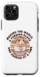 Coque pour iPhone 11 Pro Hamster doré Making World A Furrier Place