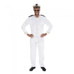 Bristol Novelty Mens Navy Officer Costume & Hat - M