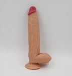 Huge 12 Inch Long Dildo Flesh Suction Cup Real Feel Thick Dong Unisex Sex Toy