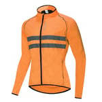 Wosawe-Veste De Pluie De Cyclisme À Haute Visibilité,Maillot Multifonction,Coupe-Vent À Vaccage Rapide,Pour Vélo De Route Et Vtt